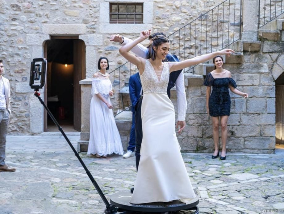 Plataforma 360 para bodas en Murcia — vídeo slow motion en boda premium